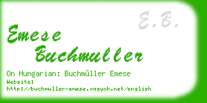 emese buchmuller business card