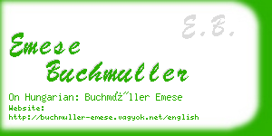 emese buchmuller business card